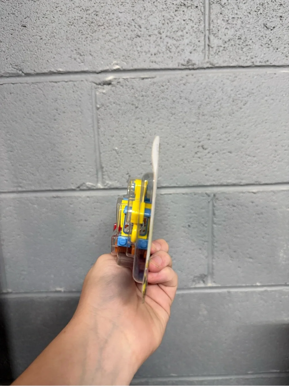 Thomas & Friends Yellow Dino Rescue Crane Train with Orange Wheels